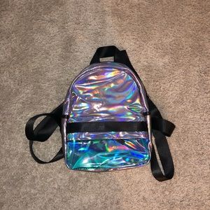 holographic mini backpack
